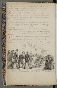 Illustration hentet fra et privat arkiv i Nationalbiblioteket med titlen Voyage en Norvège 1856 af Fritz von Dardel af Fritz von Dardel