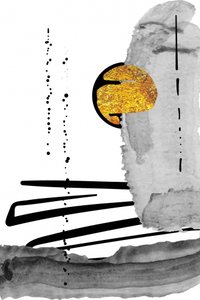 Abstrakt: Guld-sol
