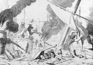 Græsk brand under belejringen af Konstantinopel før 1839