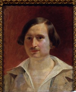 portræt af forfatteren Nikolai Gogol (1809-1852) af Fyodor Antonovich Moller