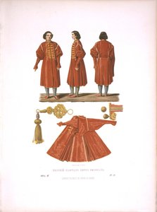 En polsk Kaftan af Peter den Store. Fra den russiske stats oldsager, før 1853