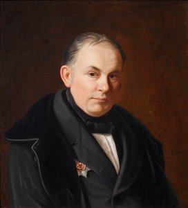 Portræt af digteren Vasily Zhukovsky 1783-1852, 1854