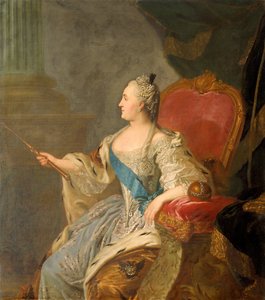 Russisk: "Portræt af Katarina II" Portræt af Katarina II af Fyodor Rokotov