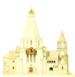 Design til kirken Balakovo af Fyodor Shekhtel