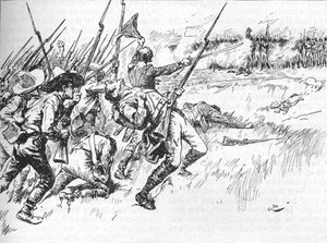 Divisionen under Alvarado krydsede den lave jord, 1902 af GB