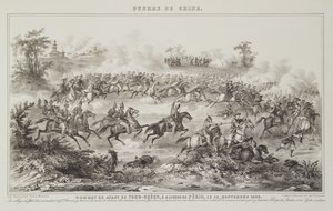 Slaget ved Chang-Kia-Onang, før Tong-Cheou, 18. september 1860, fra The War in China, 1862 af G.C. de Fortavion