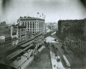 Broadway, nord fra 32nd Street, New York City af G.P. Hall und Sohn