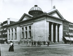 New York Savings Bank (foto af gelatinesølv) af G.P. Hall und Sohn