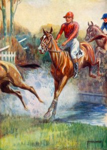 Illustration til Black Beauty (farve litho)