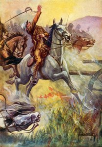 Illustration til Black Beauty (farve litho)