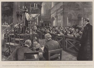 En faste for en festival, kroningsdag, 26. juni, forbønsgudstjenesten i St. Pauls katedral for kong Edwards genoprettelse til sundhed
