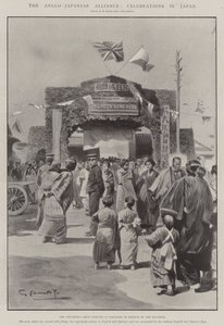 Den anglo-japanske alliance, festligheder i Japan af G.S. Amato