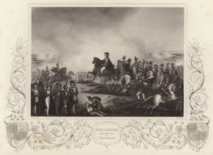 Hertug af Wellington og hans stab i Waterloo af G.W. Terry