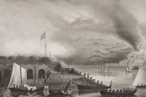 The Storming of San Sebastian, 31. august 1813, illustration fra 