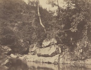 Flodscene, ca. 1855. af G. B. Gething