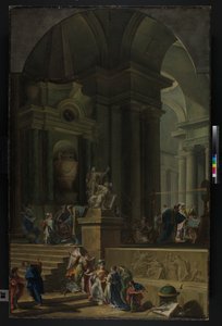 Et allegorisk monument til Sir Isaac Newton af G. B. and Valeriani D. and G. Pittoni