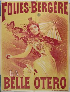 Plakatreklame for la Belle Otero ved Folies-Bergere, 1894