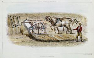 Klokkehøstermaskine, 1851 af G. H. Swanston