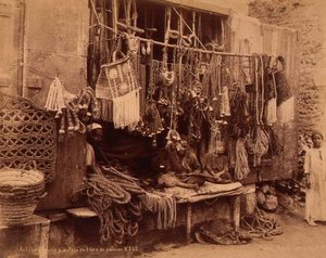 En egyptisk rebhandler (sepiafoto)