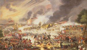 Slaget ved Waterloo, 18. juni 1815, 1842 af G. Newton
