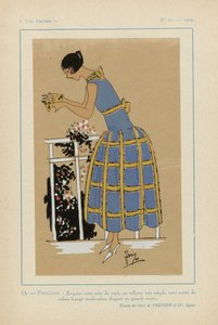 Meget parisisk 1923 nr. 11: 13.- BUTTERFLY. - Udsøgt denne stilfulde kjole... af G P. Joumard