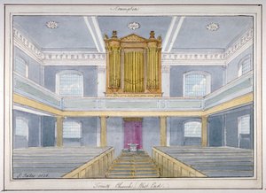 Interiør af Holy Trinity Church, Newington, Southwark, London, 1826 af G Yates