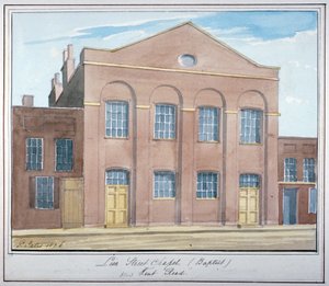Lion Street Baptist Chapel, ud for New Kent Road, Southwark, London, 1826
