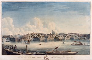 New London Bridge, London, 1827 af G Yates