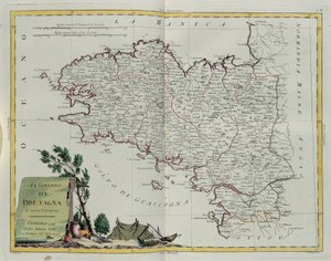 Bretagnebugten, gravering af G. Zuliani taget fra Tome I af det nyeste atlas udgivet i Venedig i 1777 af Antonio Zatta, privat samling af G. Zuliani