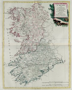 Kongeriget Irland, som provinserne Munster og Connaught, gravering af G. Zuliani er fra bind I af 