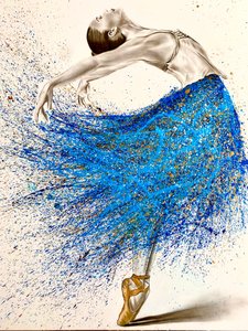 Blå ballerina af Gabor