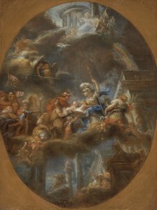Adel tilbyder de kejserlige russiske børn til Minerva, ca. 1795 (olie på lærred)