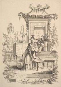 kinesisk mand og kvinde, ca. 1742. af Gabriel Huquier
