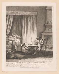 Mand reparerer Ragotins tøj L