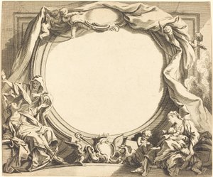 Tro og Næstekærlighed af Gabriel Huquier after François Boucher
