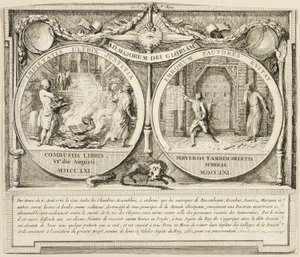 Udvisning af jesuitterne af Gabriel Jacques de Saint Aubin