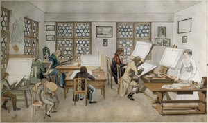 Das Koloristenatelier von Bartholomäus Fehr in St. Gallen