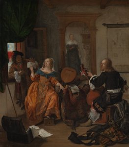 En musikalsk fest, 1659. af Gabriel Metsu