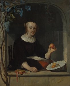 En kvinde ved et vindue, begyndelsen af 1660