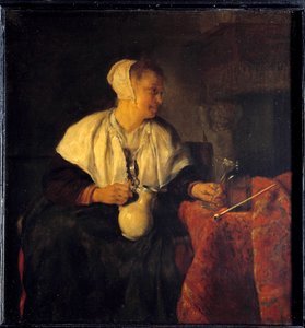 Ribotteren. Maleri af Gabriel Metsu (1629 - 1667) Ec. Hol. af Gabriel Metsu