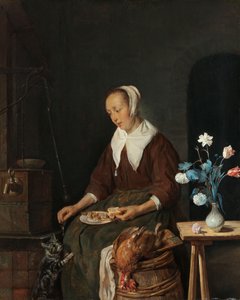 Spisende kvinde, kendt som 