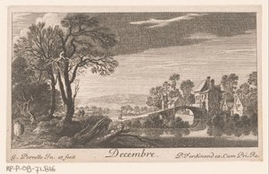 december december (titel på objekt) Tolv måneder (serietitel) af Gabriel Perelle