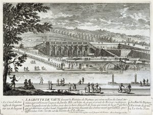 Udsigt over hulen Vaux Le Vicomte (Vaux-Le-Vicomte) - af Perelle, slutningen af det 17. århundrede af Gabriel Perelle