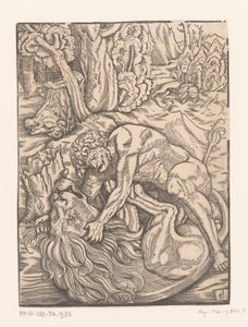 Hercules kæmper mod Nemean-løven Labours of Hercules (serietitel) af Gabriel Salmon