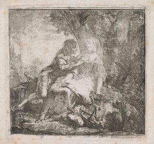 De to elskende af Gabriel de Saint-Aubin