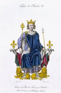 Figur af Charles VI, indgraveret af Amedee Peree, fra 