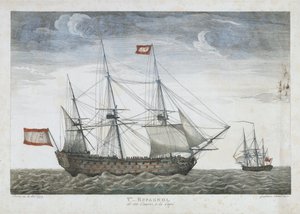 Spansk kampskib af Gaetano Canali