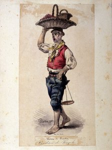 Jordbærsælger, napolitanske kostumer af G. Dura