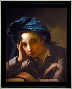 Portræt af Marco Gandolfi, udateret (lærred) af Gaetano Gandolfi