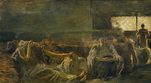 Opiumsrygere, af Gaetano Previati (1852-1920)